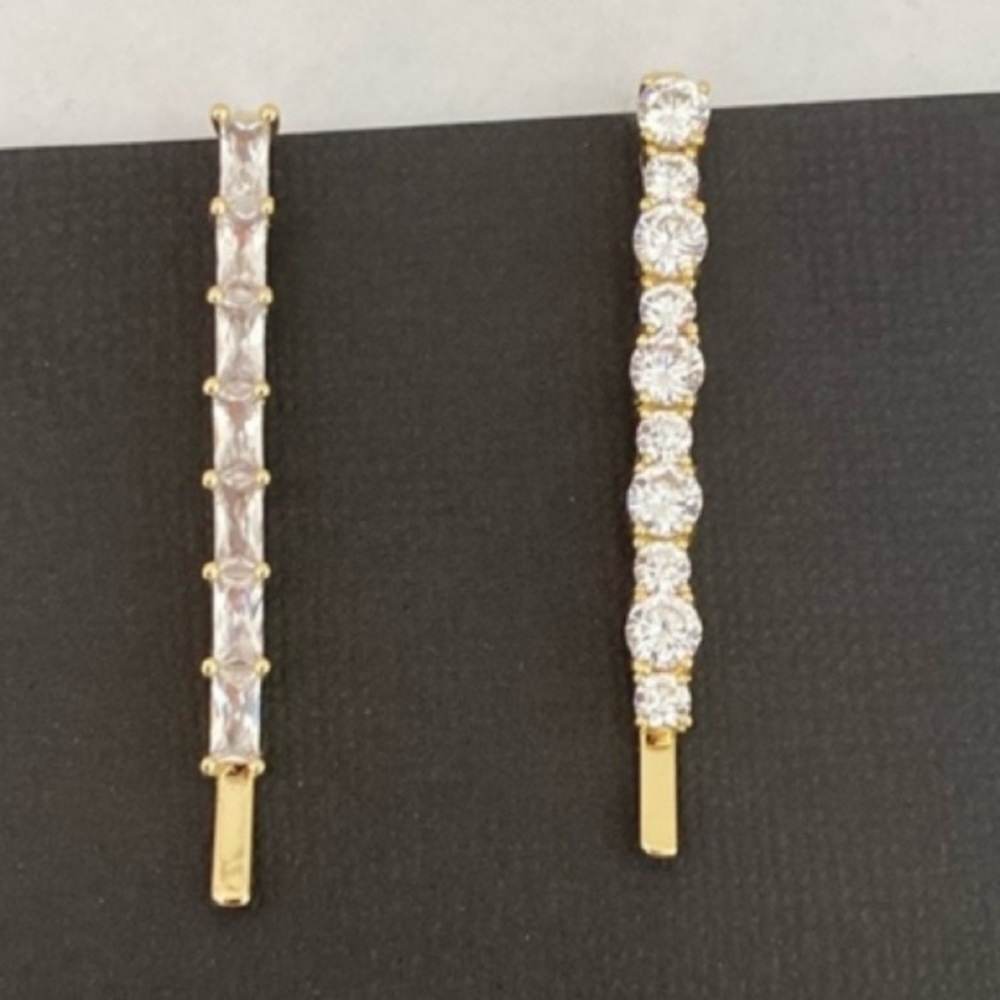 Ana Luisa Gold Rhinestone Bobby Pin Hair Clips Bride Wedding Prom Fairycore